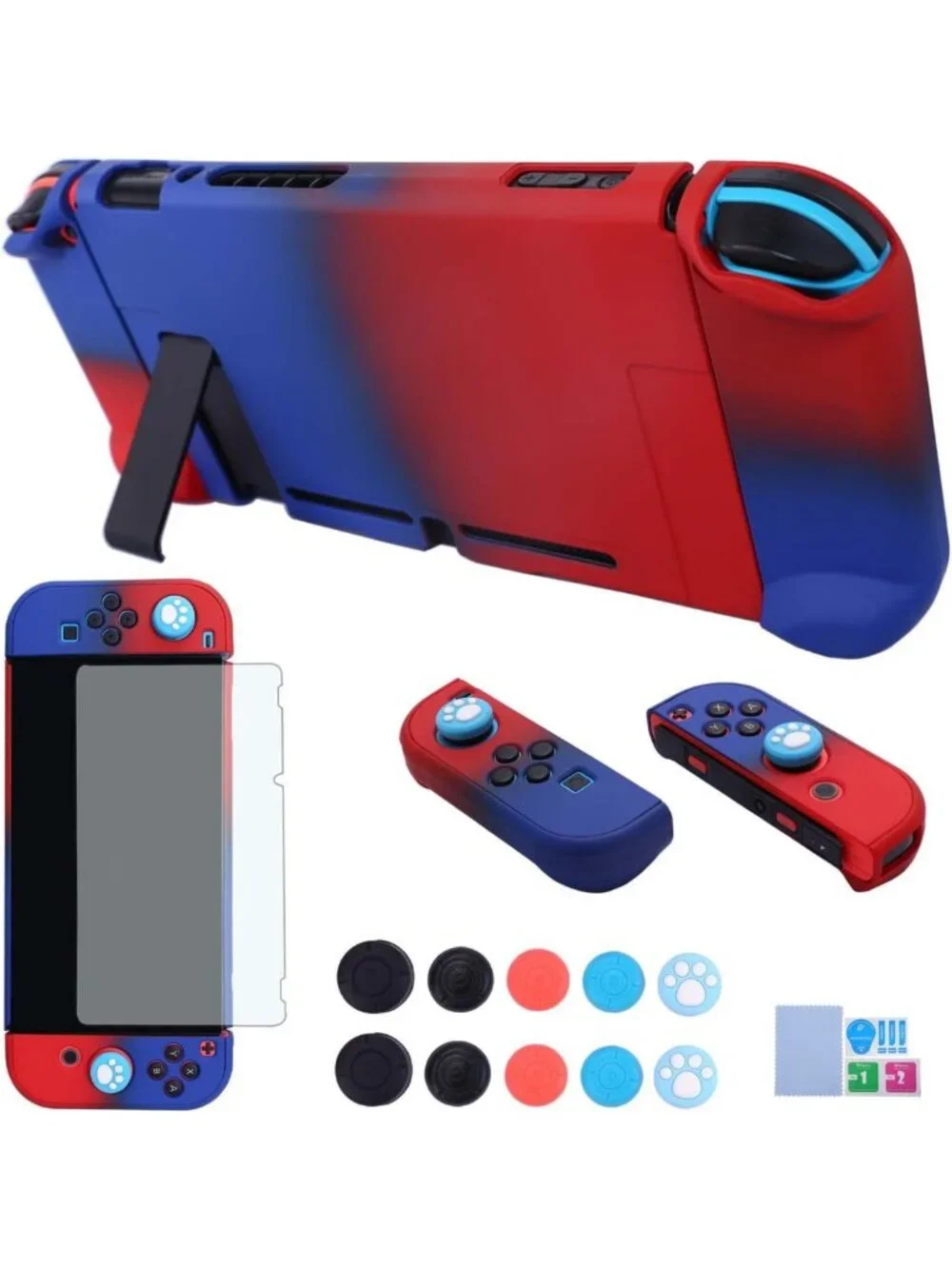 3-in-1 Dockable Protective Case for Nintendo Switch & Joy-Con with Screen